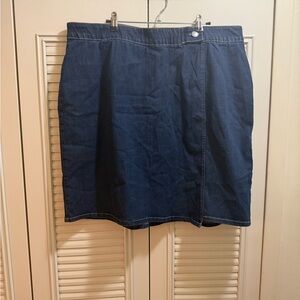 CJ Banks Dark Blue Mini Skirt